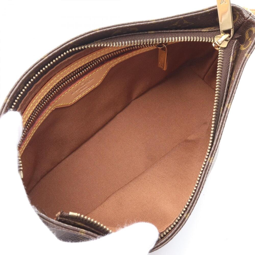 Louis Vuitton Shoulder Bag Leather Canvas Trotteur Brown Monogram